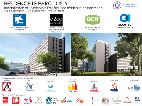 Résidence isly panneau de chantier