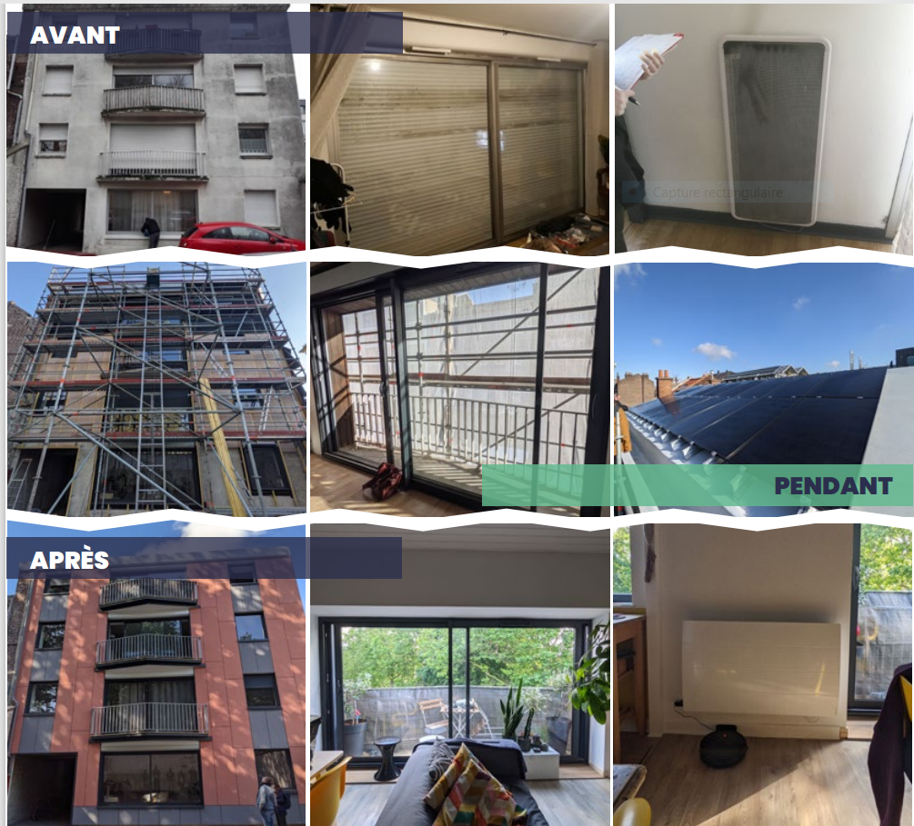 Travaux avant, pendant et après